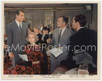 4s099 NORTH BY NORTHWEST color 8x10 still #3 '59 Grant, Eva Marie Saint & Mason in auction room!