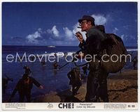 4s041 CHE 8x10 mini LC '69 Jack Palance as Fidel Castro on beach during the revolution!