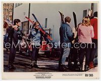 4s052 DOWNHILL RACER 8x10 mini LC '69 Robert Redford carrying his skis by Volkswagen!