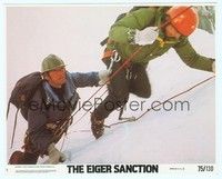 4s055 EIGER SANCTION color 8x10 still '75 Clint Eastwood in mountain climber gear on the snow!