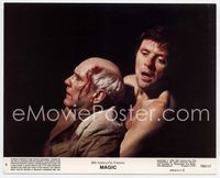 4s089 MAGIC 8x10 mini LC #8 '78 c/u of ventriloquist Anthony Hopkins with bleeding man!