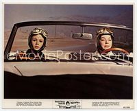 4s122 ROSIE 8x10 mini LC '67 Rosalind Russell & Sandra Dee in convertible wearing helmets!