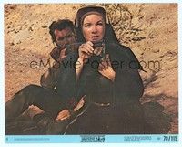 4s141 TWO MULES FOR SISTER SARA 8x10 mini LC #5 '70 nun Shirley MacLaine helps Clint Eastwood aim!