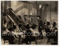 4s194 BILLY THE KID 7.5x9.5 still '30 King Vidor, Johnny Mack Brown shoots two guys on stairs!