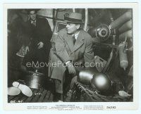 4s229 CREEPING UNKNOWN 8x10 still '56 close up of Brian Donlevy with Jack Warner behind him!