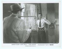 4s233 DARK PASSAGE 8x10 still R56 close up of Humphrey Bogart held at gunpoint by Bruce Bennett!