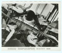 4s242 DESTINATION MOON 8x9.75 still '50 Robert A. Heinlein, astronauts endure huge G-force!