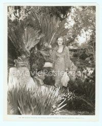 4s261 ELIZABETH RUSSELL 8x10 still '36 full-length standing in her prize-winning garden!