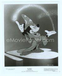 4s266 FANTASIA 8x10 still R80s Disney, great image of Mickey Mouse as the sorcerer's apprentice!