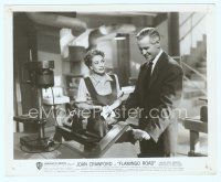 4s273 FLAMINGO ROAD 8x10 still '49 happy Joan Crawford stands by David Brian in machine shop!