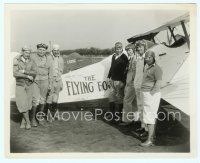 4s276 FLYING FOOL 8x10 still '29 William Boyd & stunt pilots standing by bi-plane!