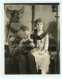 4s277 FOOLISH WIVES 8x10 still '22 director/star Erich von Stroheim kissing Miss DuPont's hand!