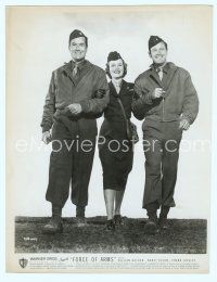 4s281 FORCE OF ARMS 8x10 still '51 Nancy Olson arm-in-arm with William Holden & Frank Lovejoy!