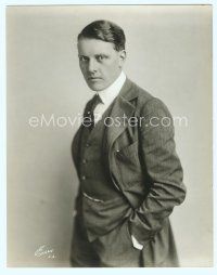 4s282 FORREST STANLEY deluxe 7.5x9.5 still '20s full-length portrait with hands in pockets by Evans