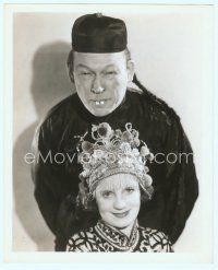 4s287 FRED ALLEN 8x10 radio still '36 with his wife Portland Hoffa in Asian costume for broadcast!