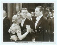 4s297 GOLD DIGGERS OF 1933 8x10 still '33 Warren William tries to cut in on Dick Powell & Blondell!