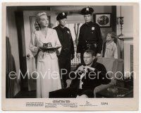 4s331 INVADERS FROM MARS 8x10 still '53 Leif Erickson with Brooke, Hunt & odd acting cops!