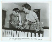 4s335 INVASION OF THE BODY SNATCHERS 8x10 still '56 McCarthy & Wynter in building on the run!