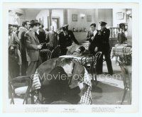4s361 KILLERS 8x10 still '46 wacky image of cops & guys with guns with dead guy on table!