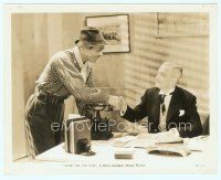 4s374 LOVE ON THE RUN 8x10 still '36 Clark Gable in wacky outfit shakes hands with Butterworth!