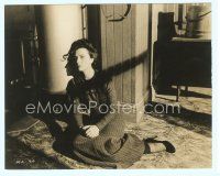 4s379 MAGNIFICENT AMBERSONS deluxe 7x9 still '42 Agnes Moorehead sitting on floor by water heater!