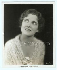 4s393 MAY McAVOY 8x10 still '28 close portrait of the pretty star with her head tilted looking up!