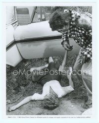 4s406 MONSTER ON THE CAMPUS 8x10 still '58 great image of the beast holding hatchet over victim!