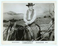 4s423 OREGON TRAIL 8x10.25 still '59 close up of Fred MacMurray on horseback!