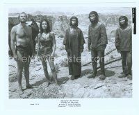 4s436 PLANET OF THE APES 8x10 still '68 Charlton Heston, Linda Harrison & simian co-stars!