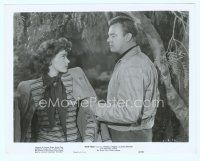4s447 RAW DEAL 8x10 still '48 tough guy Dennis O'Keefe grabs scared Marsha Hunt by the arm!