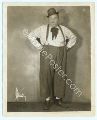 4s463 ROSCOE FATTY ARBUCKLE deluxe 8x10 still '20s classic full-length baggy pants c/u by Mitchell!