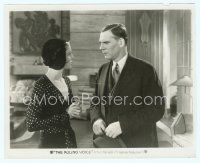 4s466 RULING VOICE 8x10 still '31 close up of Walter Huston talking to pretty Loretta Young!