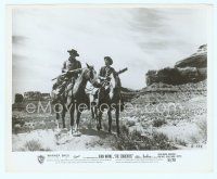4s476 SEARCHERS 8x10 still '56 classic image of John Wayne & Jeffrey Hunter used on one-sheet!