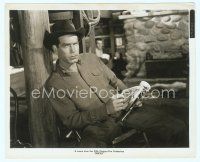 4s487 SMOKY 8x10 still '46 great close up of Fred MacMurray reading a pulp magazine!