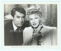 4s421 ONCE UPON A HONEYMOON 8x10 still '42 great close up of Cary Grant & Ginger Rogers!