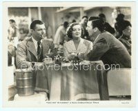 4s521 TOO HOT TO HANDLE 8x10 still '38 Clark Gable is annoyed by man talking to pretty Myrna Loy!