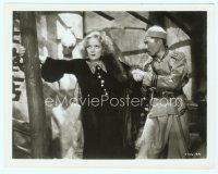 4s389 MARLENE DIETRICH 8x10 still '30s wearing cool fur & dress and grabbed by Asian man!