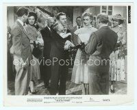 4s537 WE'RE NOT MARRIED 8x10 still '52 Marilyn Monroe gets remarried to David Wayne holding baby!