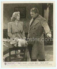 4s542 WHITE HEAT 8x10 still '49 James Cagney is Cody Jarrett tells Virginia Mayo to get out!