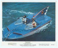 4s026 BATMAN color 8x10 still '66 great image of Adam West & Burt Ward in costume in the Bat Boat!