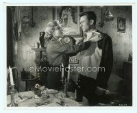 4s459 ROOM AT THE TOP English 8x10 still '59 Simone Signoret holds sweater up to Laurence Harvey!
