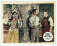 4s031 BLOOD OF THE VAMPIRE English FOH LC '58 Donald Wolfit, Maddern & chained Barbara Shelley!