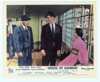 4s073 HOUSE OF BAMBOO style A English FOH LC '55 Sam Fuller, Robert Ryan, Robert Stack, Yamaguchi