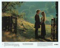 4s111 PRINCESS BRIDE color 8x10 still #2 '87 full-length Cary Elwes & Robin Wright about to kiss!