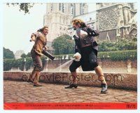 4s130 START THE REVOLUTION WITHOUT ME 8x10 mini LC #7 '70 Gene Wilder in wacky duel outside castle!