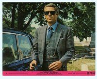 4s135 THOMAS CROWN AFFAIR 8x10 mini LC #8 '68 best close up of Steve McQueen in suit & sunglasses!