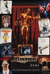 4t014 LOT OF 46 UNFOLDED ONE-SHEETS lot '80- '04 MTV Movie Awards, Dogma, American History X + more!