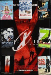 4t015 LOT OF 31 UNFOLDED ONE-SHEETS lot '91 - '01 X-Files, Big Chill, Psycho, Six-String Samurai