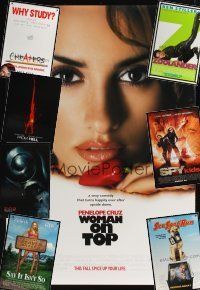 4t020 LOT OF 30 UNFOLDED DOUBLE-SIDED ONE-SHEETS lot '99 - '02 Woman On Top, Zoolander + more!