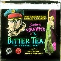 4t209 BITTER TEA OF GENERAL YEN Aust glass slide '32 full-length Barbara Stanwyck, Frank Capra